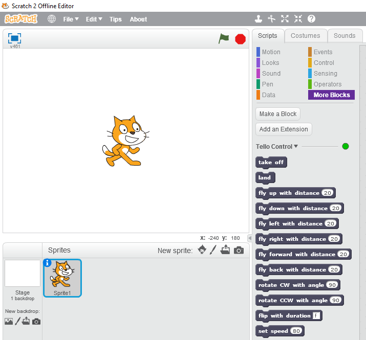 Scratch store tello programming